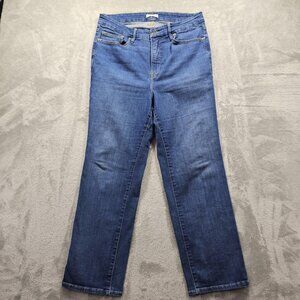 Good American Good Legs Straight Womens Size 15 Medium Wash High Rise